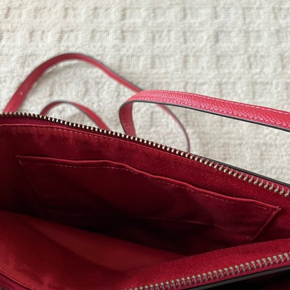 NWT - Coach East / West Crossbody With Pop Up Pouch with Gingham Print - Picture 4 of 7